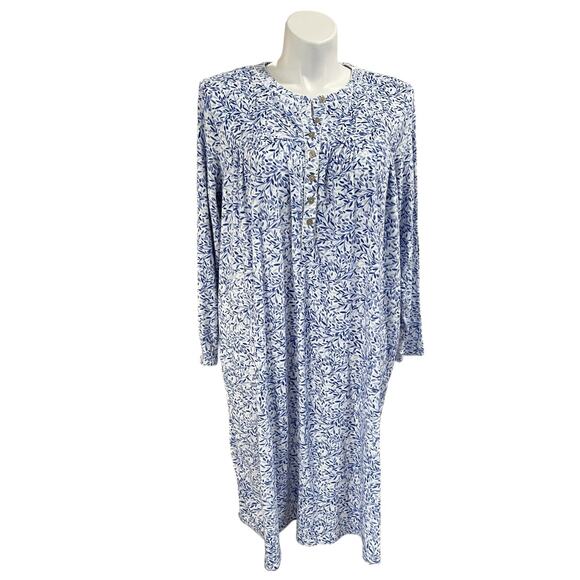 Aria Collection Women's Floral Nightgown XXLarge Pockets Excellent Condition - Picture 1 of 7